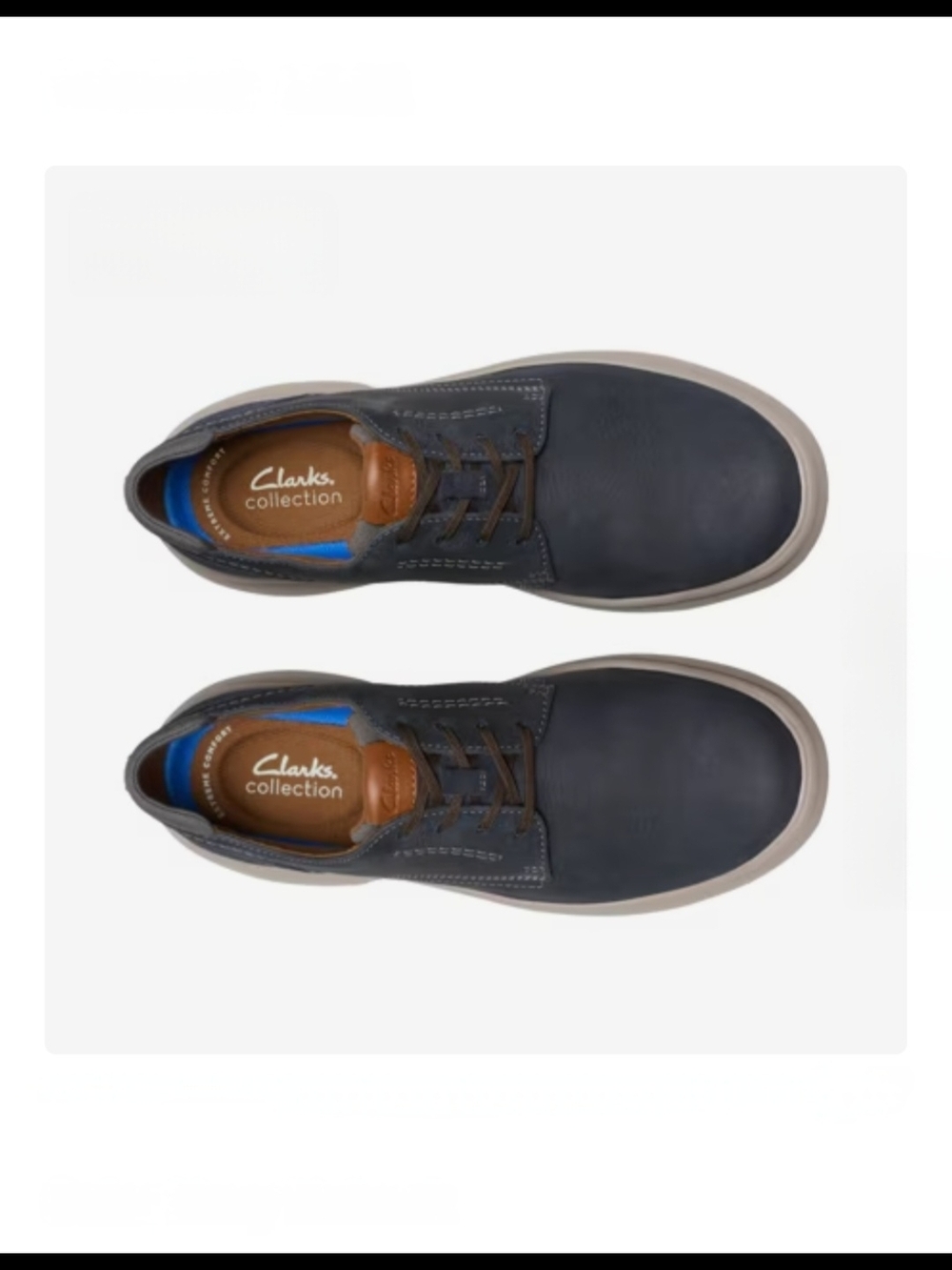 Clarks Bradley Plain Men’s Navy Nubuck Casual Sneakers Size 9 New With Tag